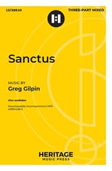 Sanctus Three-Part Mixed choral sheet music cover